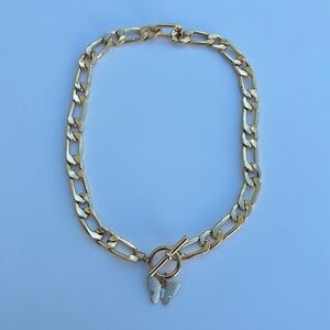 Butterfly Charm Pendant Necklace